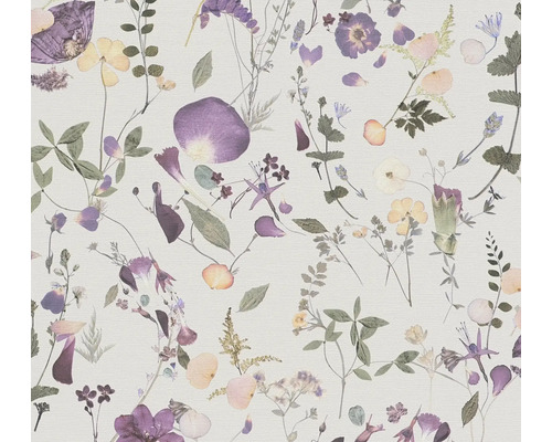Tapet A.S CRÉATION blommor violett 0,53x10,05m Tapet med blommönster
