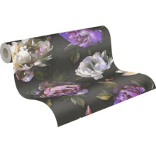 Tapetrulle med blommönster