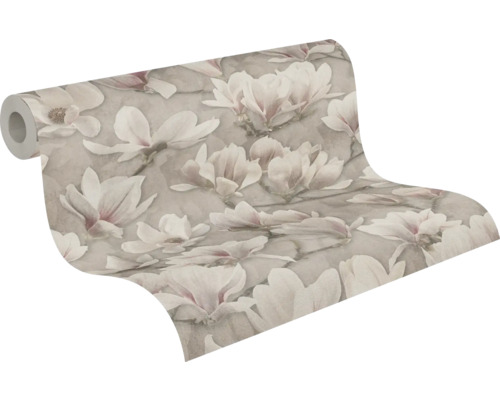 Tapetrulle med blommönster av magnolior