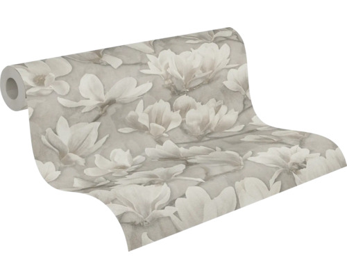 Tapetrulle med blommönster