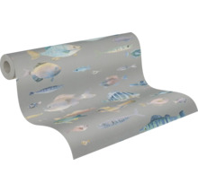 Tapetrulle med fiskmönster