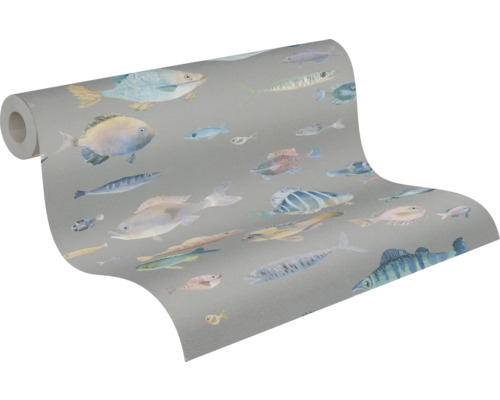 Tapetrulle med fiskmönster