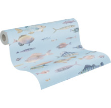 Tapetrulle med fiskmotiv