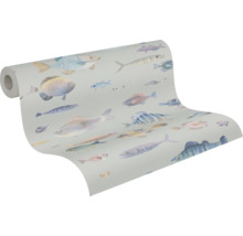 Tapetrulle med fiskmönster