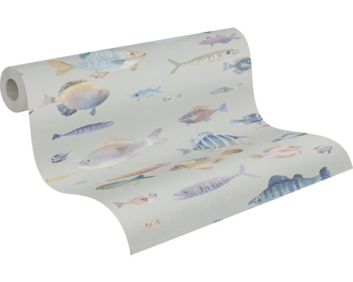 Tapetrulle med fiskmönster