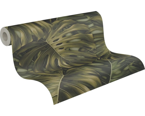 Tapetrulle med Monstera-bladmönster