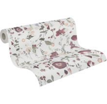 Tapetrulle med blommönster
