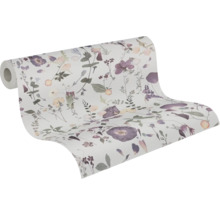 Tapetrulle med blomstermönster