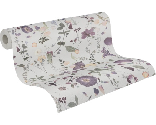 Tapetrulle med blomstermönster