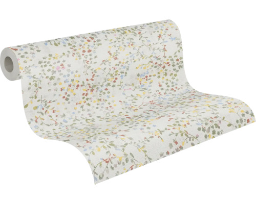 Tapetrulle med blommönster