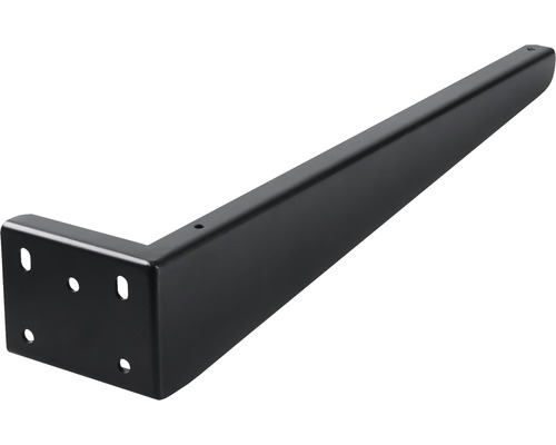Fäste till tvättställsskåp DIFFERNZ svart metall 420x75 mm 2-pack 38.215.05 Bordsben av metall