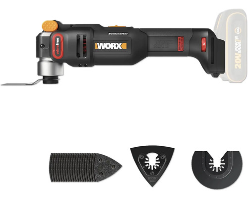 Worx Sonicrafter batteridrivet multiverktyg med tillbehör