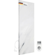 Infrarödvärmare med marmorlook och digital termostat