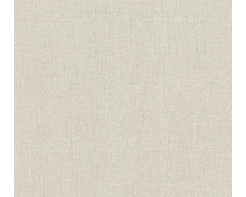 Tapet A.S CRÉATION Textil look beige 0,53x10,05m Beige textilväv med fin struktur