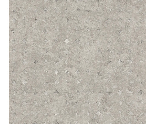 Tapet A.S CRÉATION Sten look beige 0,53x10,05m Grå tapet med geometriska former