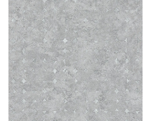 Tapet A.S CRÉATION Geometrisk sten grå 0,53x10,05m Grå tapet med geometriskt mönster