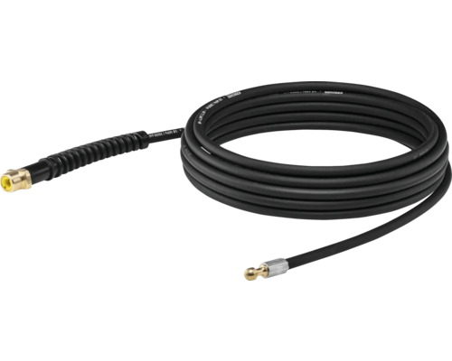 Svart högtryckstvättslang med mässingsanslutning