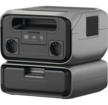 Bärbar kraftstation med extra batteri för mobil strömförsörjning