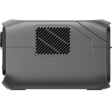 Grå elgenerator med ventilationsgaller