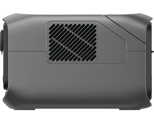 Grå elgenerator med ventilationsgaller