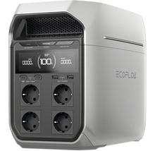 Ecoflow kraftstation med display och flera anslutningar