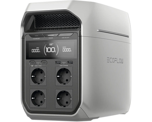Powerstation ECOFLOW Delta 3 Plus 1.024 Wh Ecoflow kraftstation med display och flera anslutningar