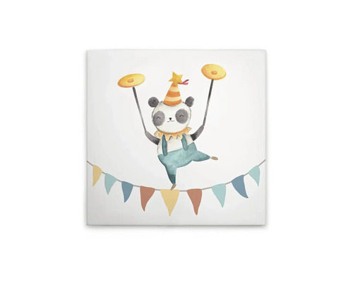Canvastavla med cirkus panda motiv