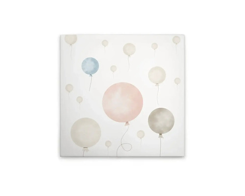 Dekorativ väggbild med ballongmotiv