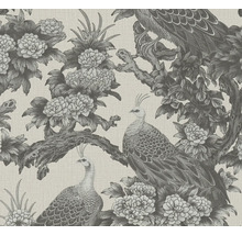 Tapet med fågel- och blomstermotiv