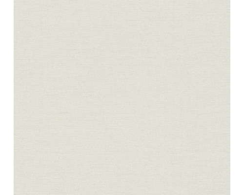 Tapet A.S CRÉATION Enfärgad textil créme 0,53x10,05m Ljus tapet med fin textiltextur