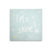 Dekorationsduk med texten Let''s shine