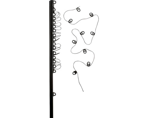 U-skena HASTA Wave svart 200cm