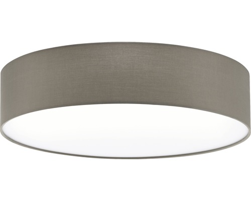 Rund taklampa med tygskärm