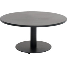 Runt bord med metallfot