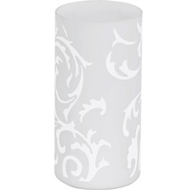 Vindlykta av glas med blommönster