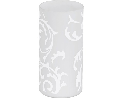 Vindlykta av glas med blommönster