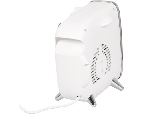 Elektrisk värmefläkt med strömkabel och fötter