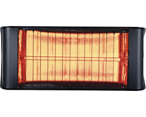 Närbild av en påslagen värmelampa