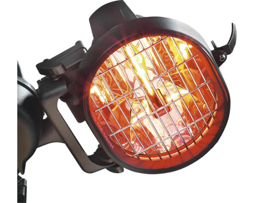 Värmelampa med skyddsgaller