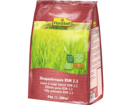 Gräsfrö FLORASELF SELECT Slitstarkt gräs RSM 2.3 4kg/200m²