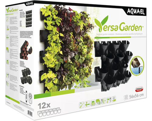 Aquael Versa Garden vertikala trädgårdsmoduler, 56x56 centimeter, för väggmontage