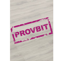 Laminatgolv med texten PROVBIT Laminatgolv med texten PROVBIT