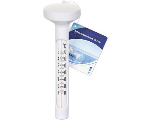Pooltermometer av plast, 19,5 cm