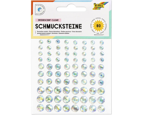 Självhäftande dekorationsstenar, 80 stycken