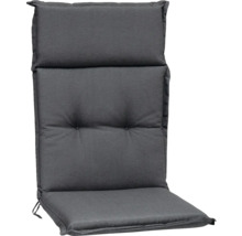 Vadderad trädgårdsstolsdyna med högt ryggstöd