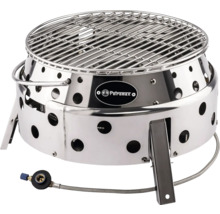 Petromax Atago grill av rostfritt stål med grillgaller och gasanslutning