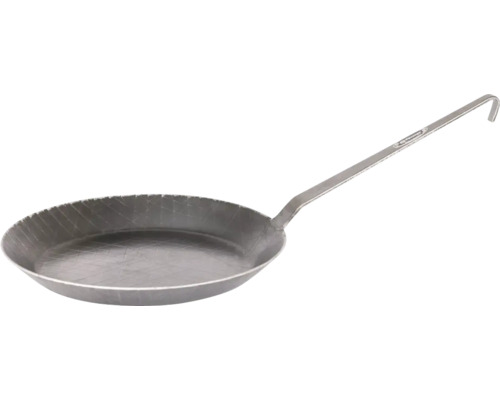 Gjutjärnspanna med långt handtag