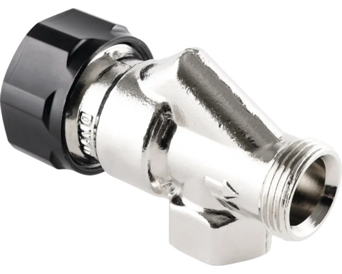 Termostatventil DIVELLO ORIGINAL™ Exact omvänd vinkel DN10 krom metall 4875408 Hörnventil med gänganslutning