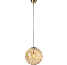 Pendellampa med välvd glasskärm