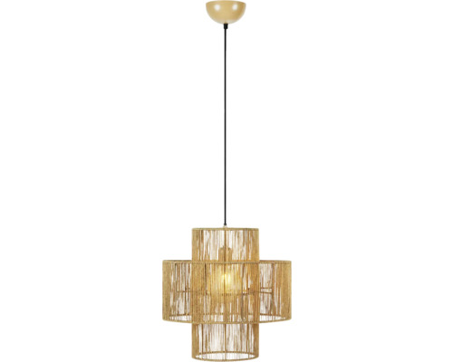 Pendellampa med lampskärm i rep